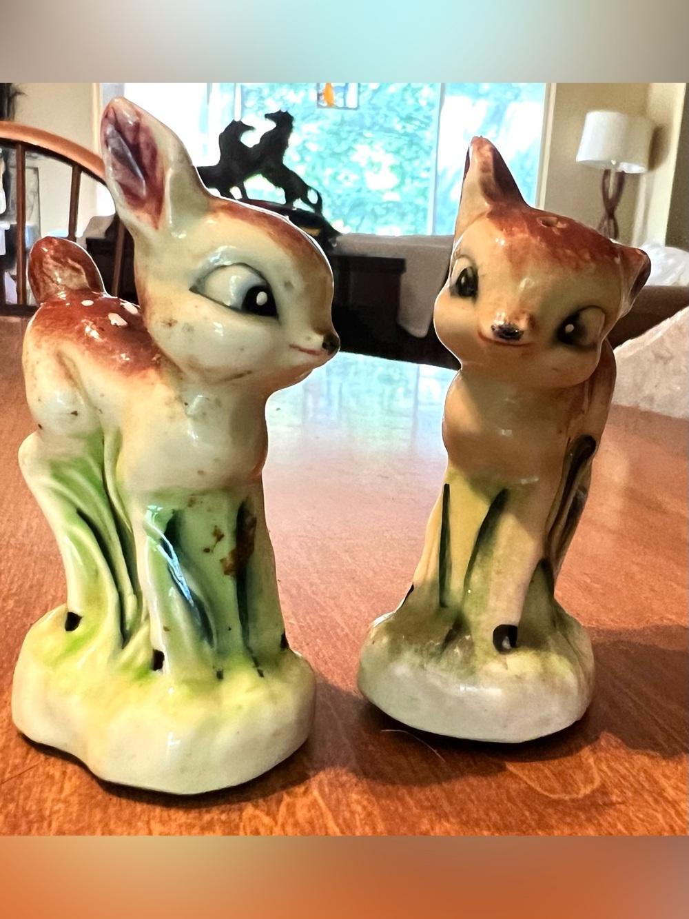 Vintage Japan  Ceramic Deer S&P